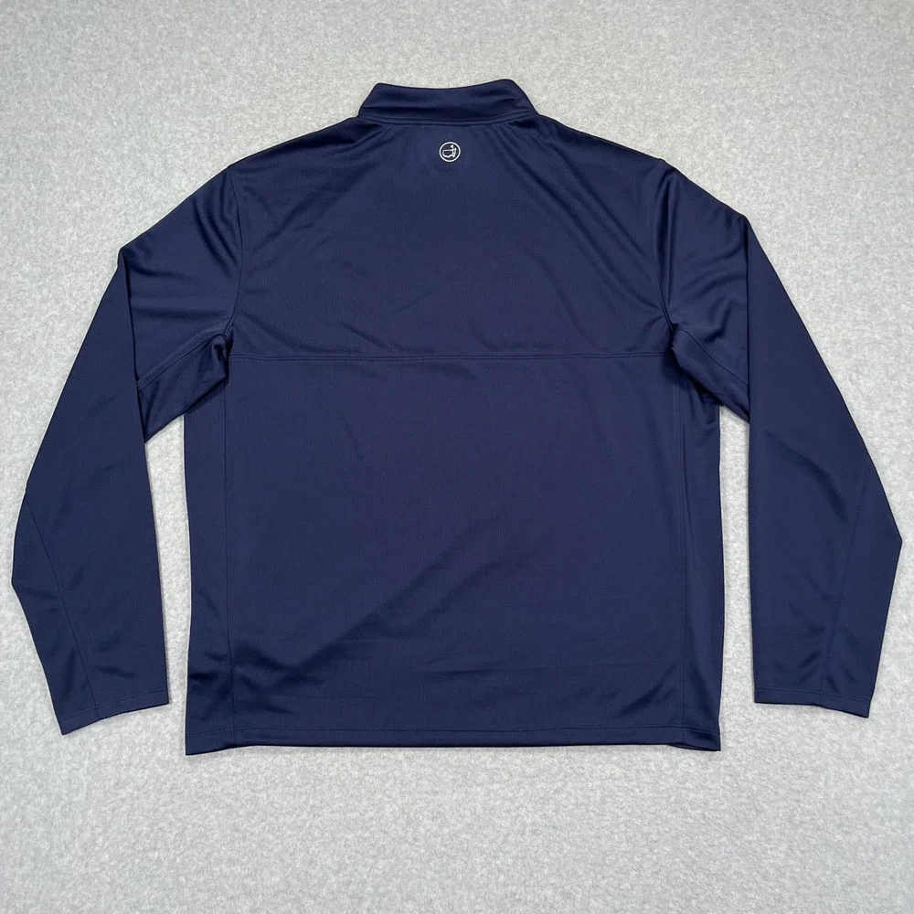 Masters Tech Quarter Zip Pullover Mens XL Navy Blue Augusta National Golf MT7440 - Picture 3 of 12